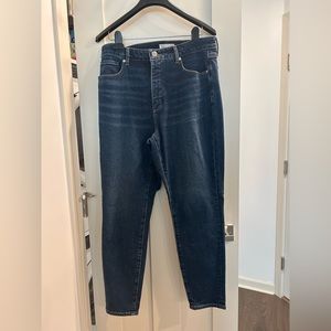 Loft curvy high waist skinny ankle jeans